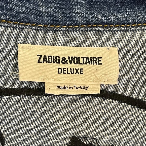 Thelma Deluxe Embroidered Love Now Denim Shirt - Picture 6 of 16